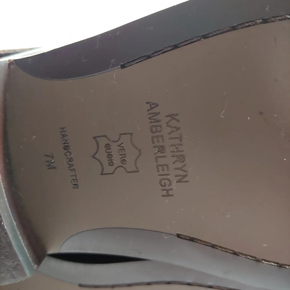 Kathryn Amberleigh Knee High Brown Leather Riding Boots Size Women's 7 - Picture 9 of 9